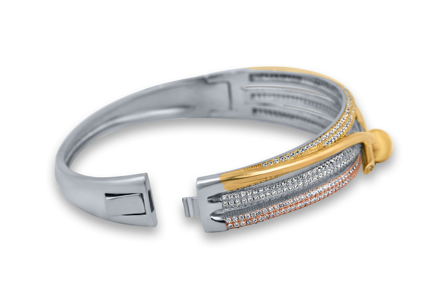 Trinity Gold Silver Stunning Bracelet image 1