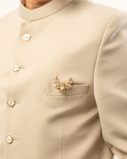 Majestic Golden Eagle Brooch