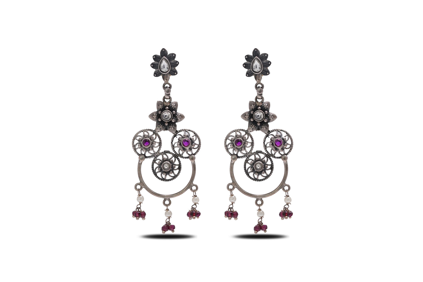 925 Silver Dangler Earrings image 0