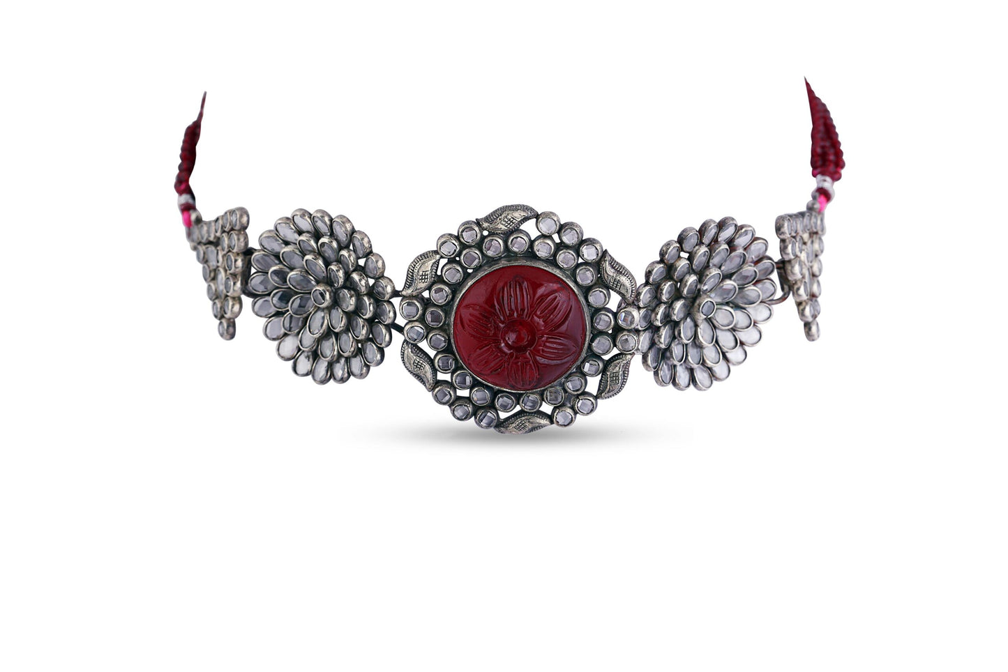 Blossom Red Stone Choker image 0