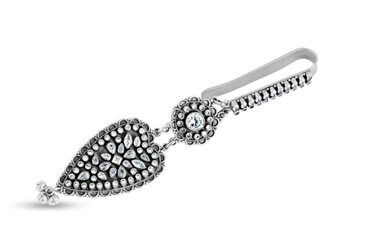 Heart Shape Classy Silver Guccha image 1