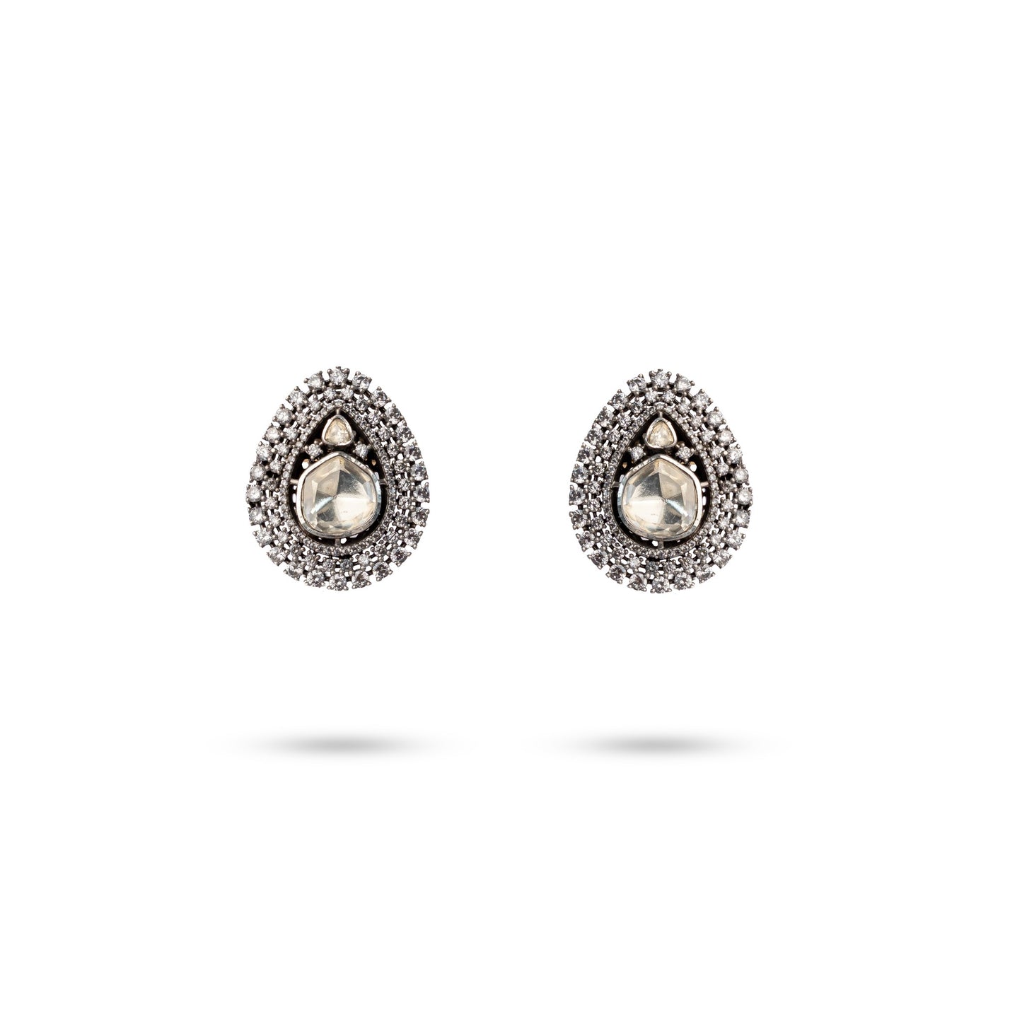 925 Radiant Moissanite Earring