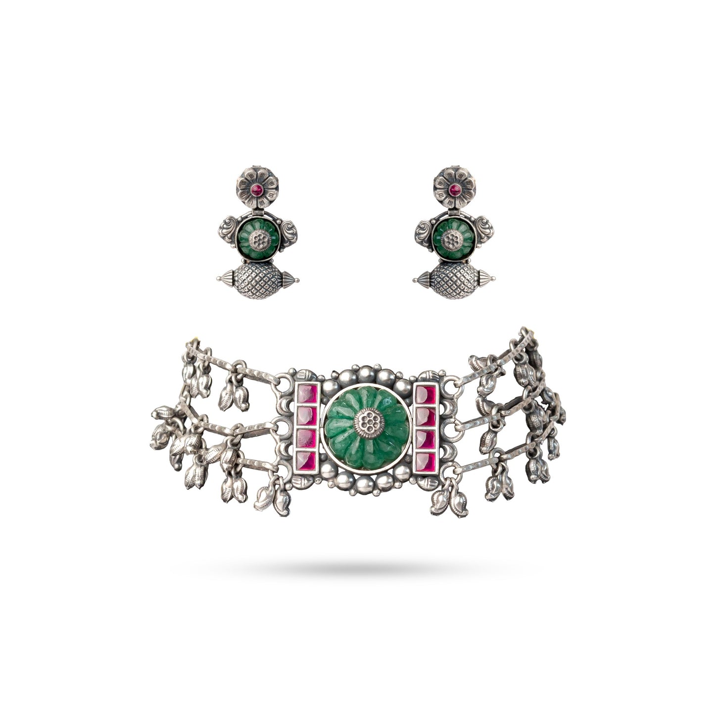 925 Radiant Harmony Necklaces with Earring