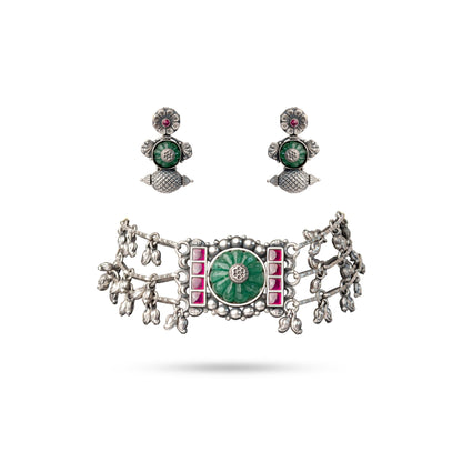 925 Radiant Harmony Necklaces with Earring
