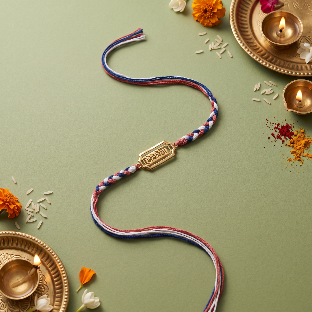 Premium 925 Silver Thread Rakhi