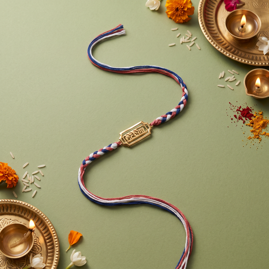 Premium 925 Silver Thread Rakhi