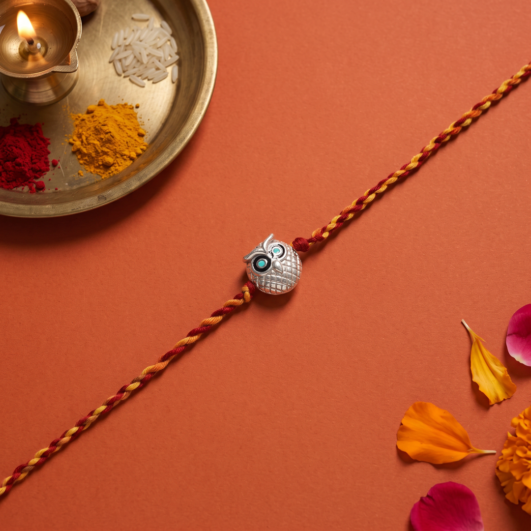 Premium 925 Silver Thread Rakhi