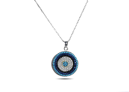 925 Silver Evil Eye Pendant image 0