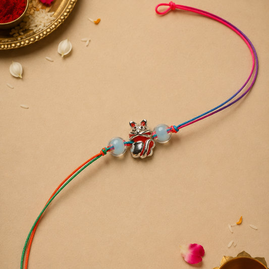 Premium 925 Silver Thread Rakhi