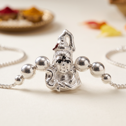 Elegant 925 Silver Rakhi