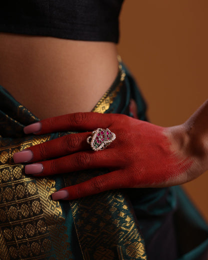 92.5 Silver Paisley Ring