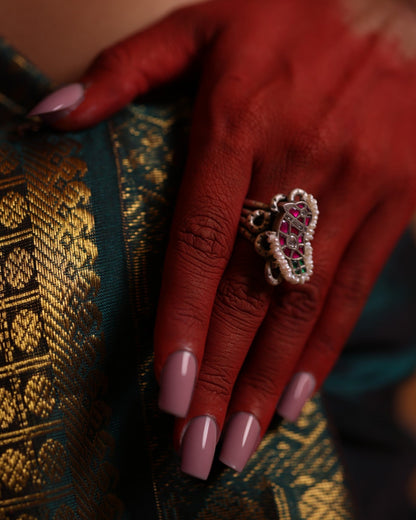 92.5 Silver Paisley Ring