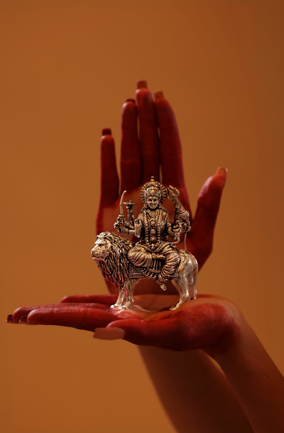 925 Silver Durga Idol