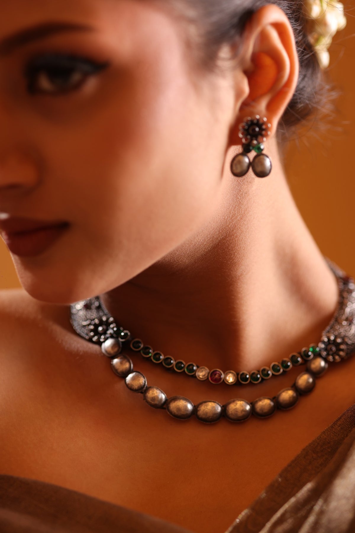 925 Silver Hasli Necklace Set