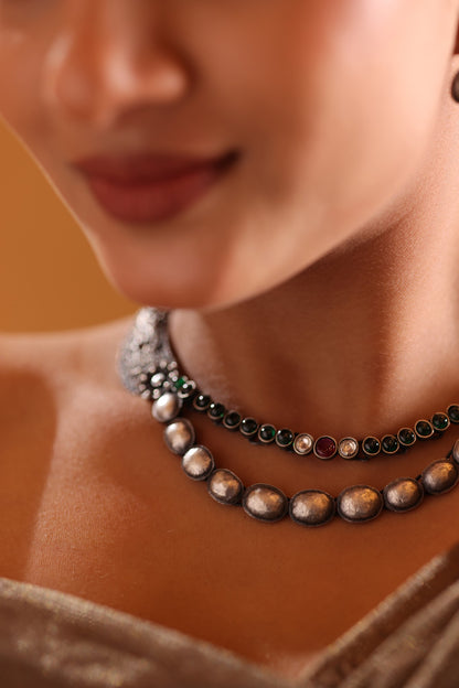 925 Silver Hasli Necklace Set