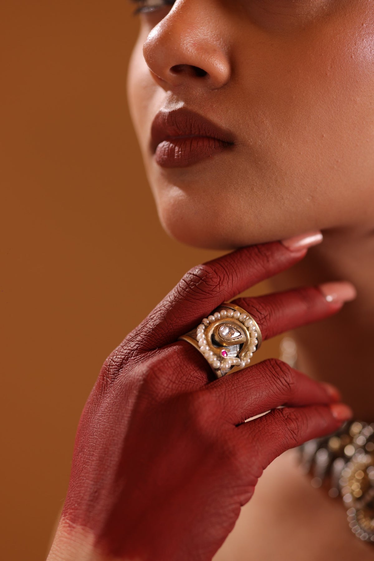 92.5 Silver Swan Pearl Ring