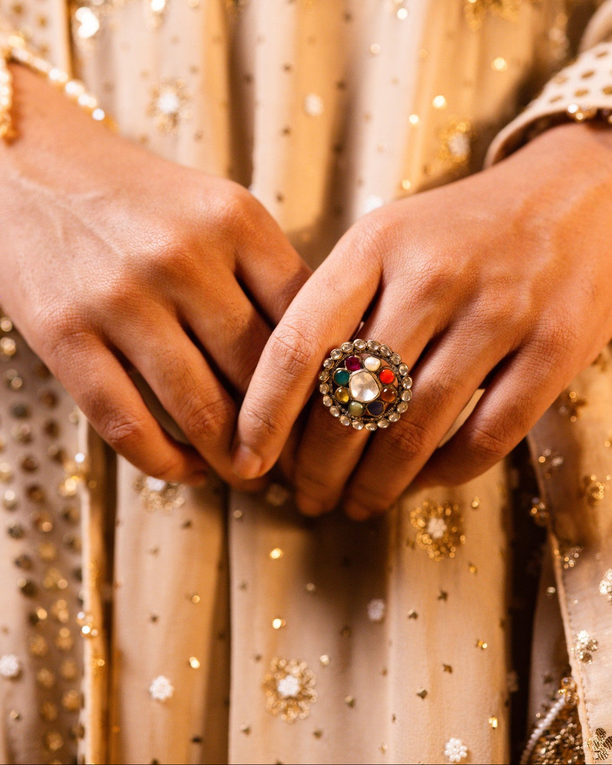 92.5 MANIKA NAVRATNA RING