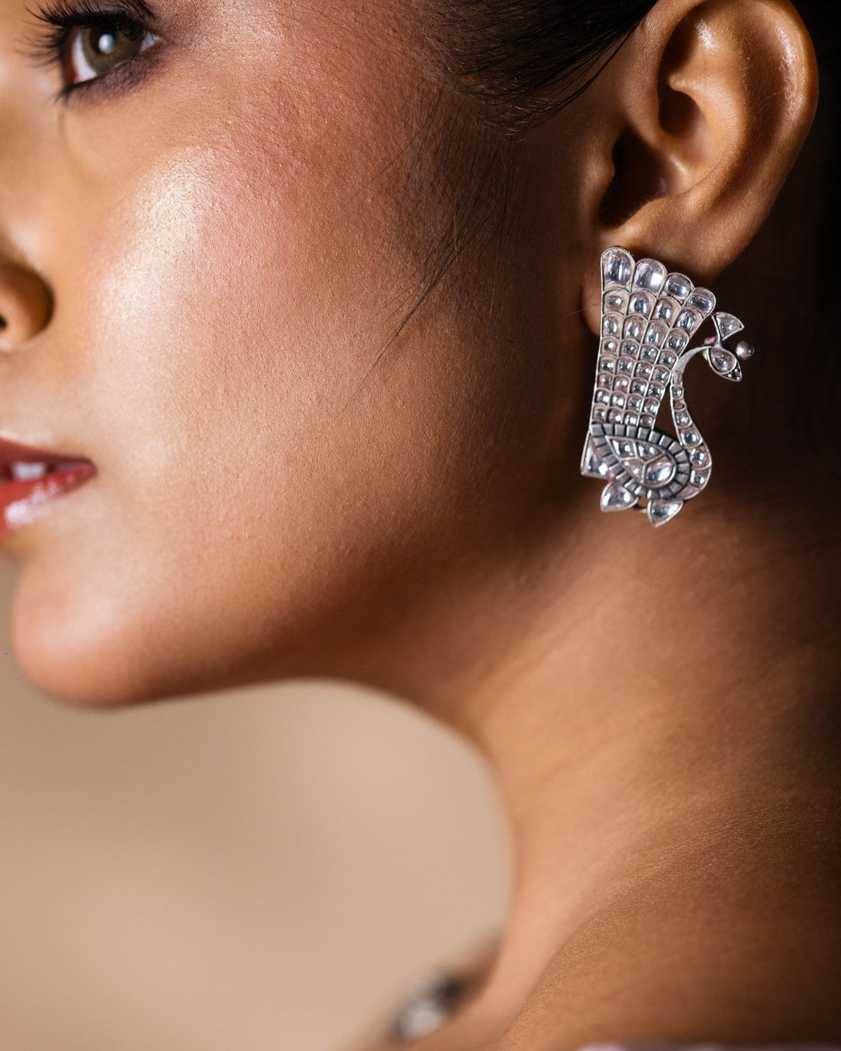 92.5 Mayura Jaal Earrings