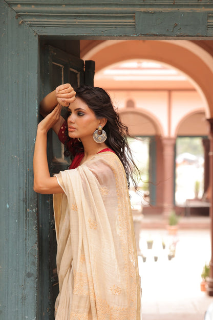 925 Silver Dual-Tone Chandbali Earrings