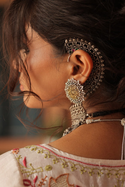 925 Silver Gemstone Ear Cuffs