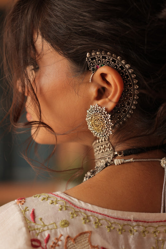 925 Silver Gemstone Ear Cuffs