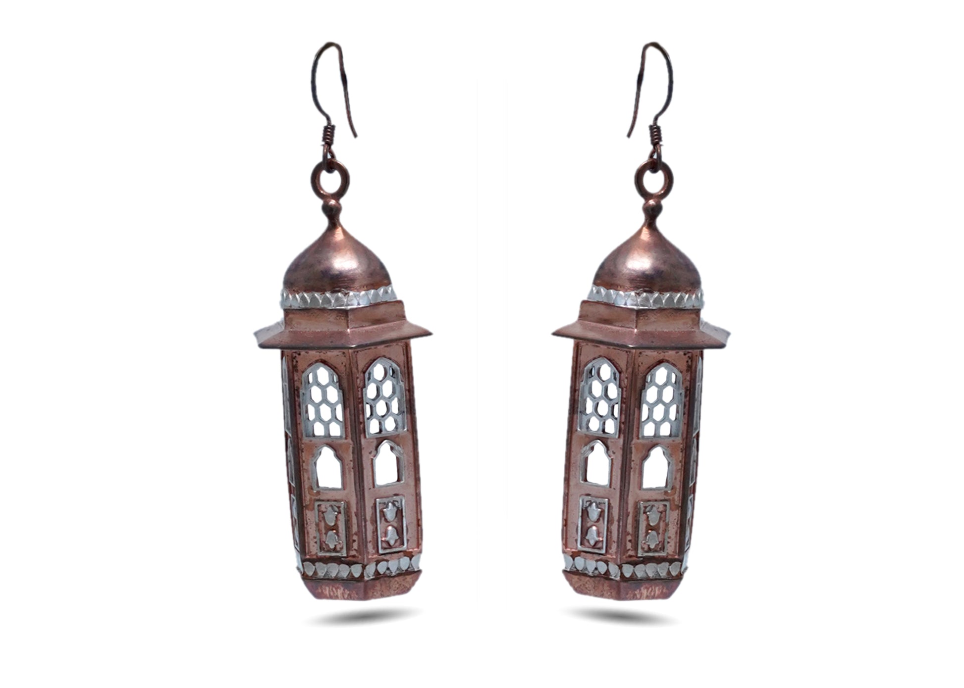 92.5 Silver Royal Lantern Earrings image 1