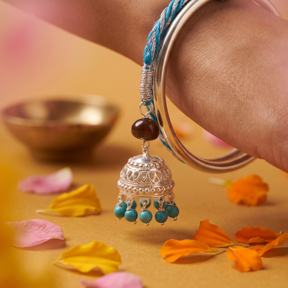 Silver Lumba Rakhi