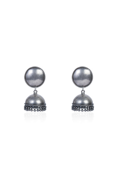925 Silver Jhumka Earrings