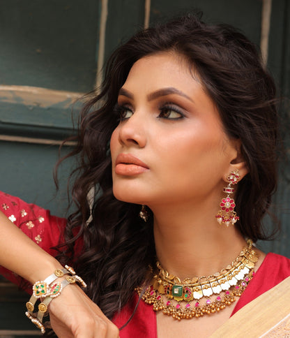 925 Silver Gold-Plated Choker Necklace