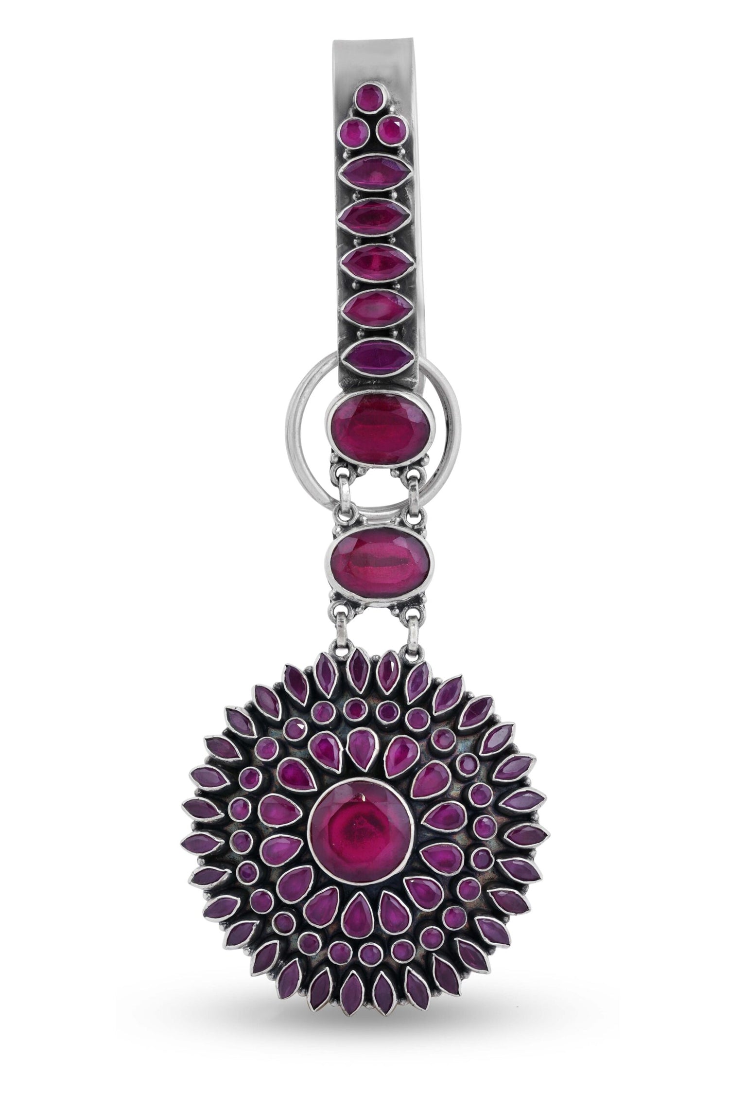 Magenta Pink Floral Design Guccha image 0