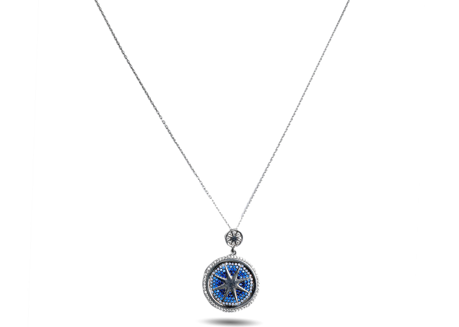925 Silver Evil Eye Pendant image 0
