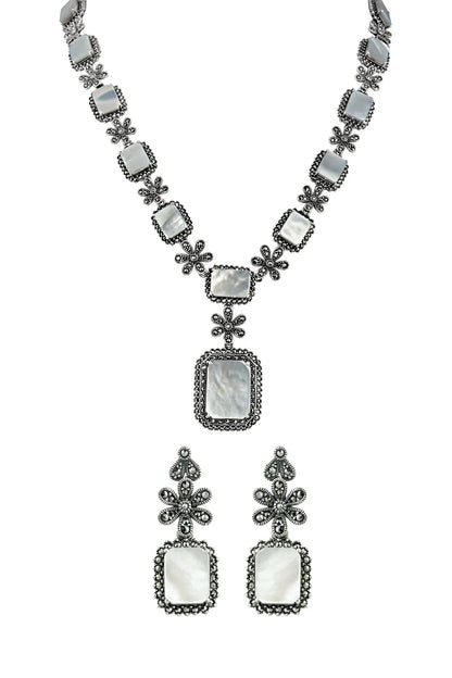 Silver 925 Stone Stud Set