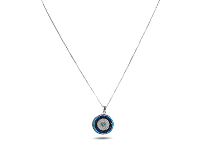925 Silver Evil Eye Pendant image 1