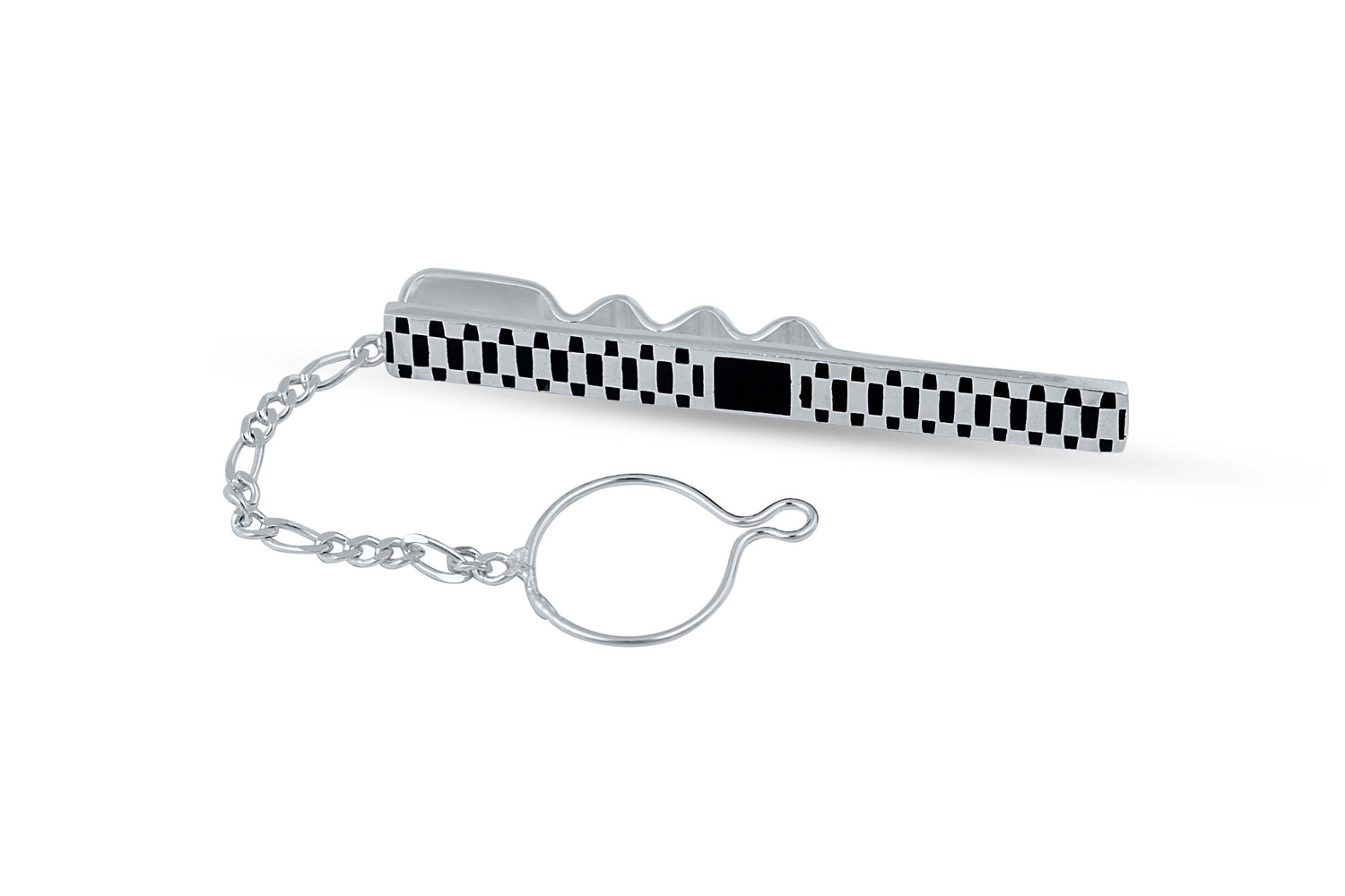 Sterling Crystal Tie Bar image 0