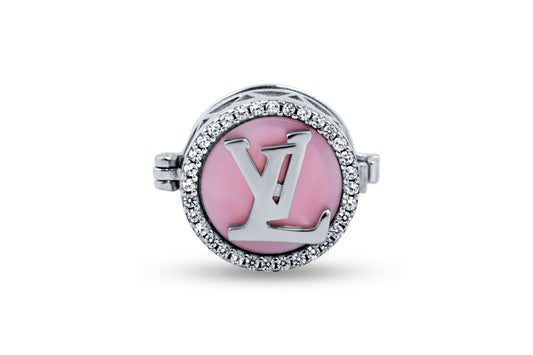Designer Charm Button LV image 0