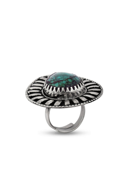 Turquoise  Sterling Silver Ring image 1