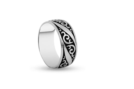 Aesthetic Design Sterling Silver Ring image 0