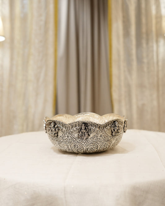 925 silver Lakshmi Embossed Designer Bowl