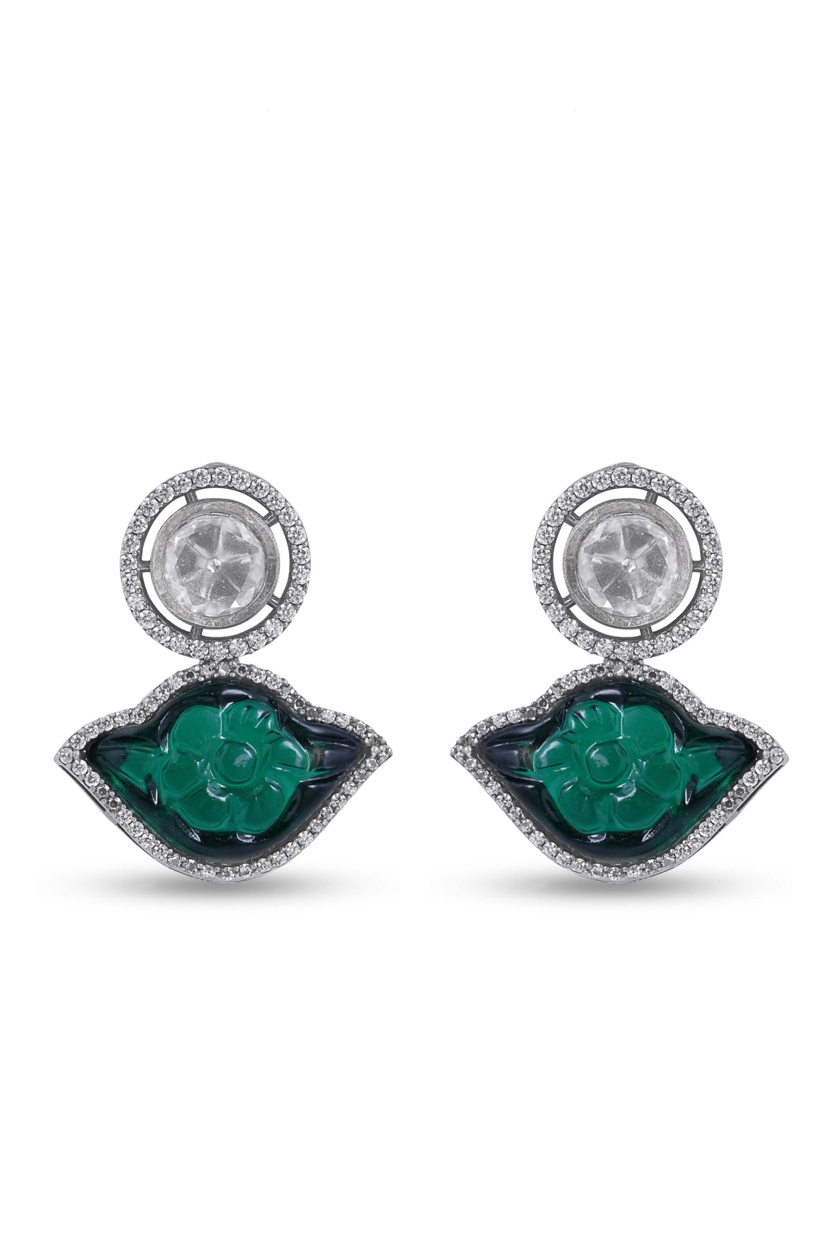 Silver AD-Studded Jewellery Set image 2