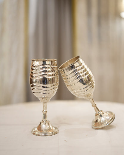 925 silver Bamboo Design Decorative Wine Glass