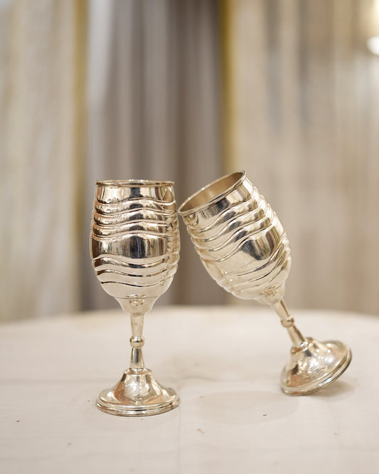 925 silver Bamboo Design Decorative Wine Glass