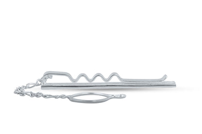 Sterling Crystal Tie Bar image 1