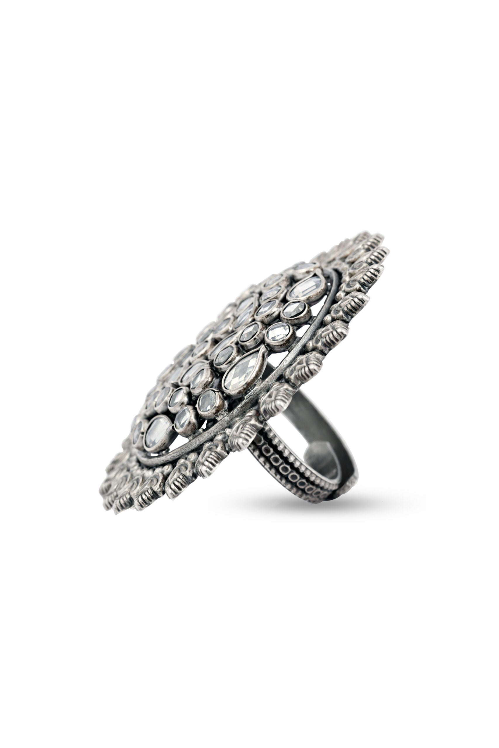 Silver 925 Stones Embellished Ring image 0