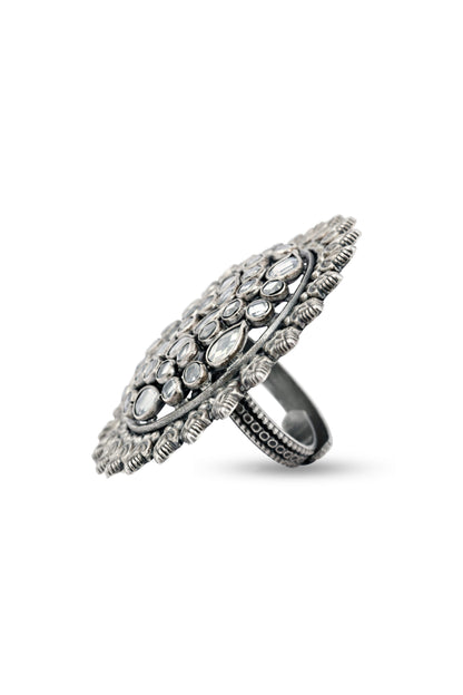 Silver 925 Stones Embellished Ring image 0