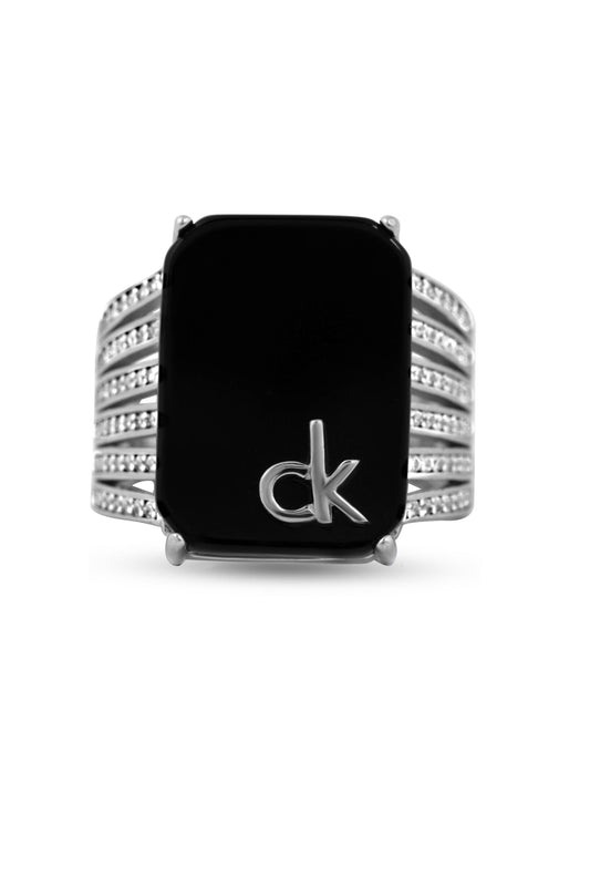Chimoda Sterling Silver Onyx Stone Ring image 0