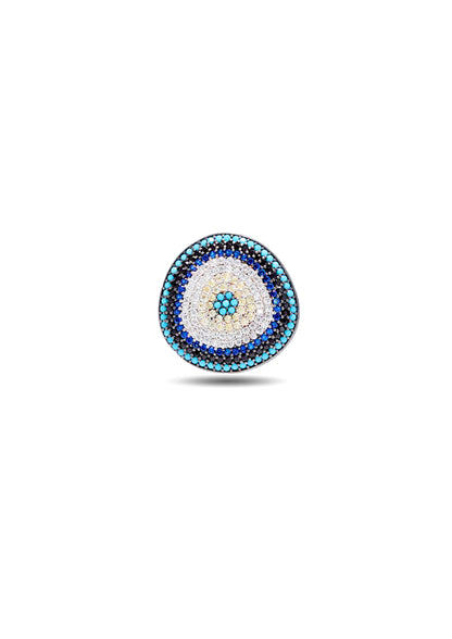 925 Silver Evil Eye Ring image 0
