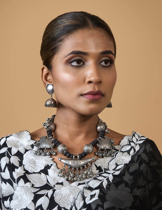 925 Silver Jhumka Earrings