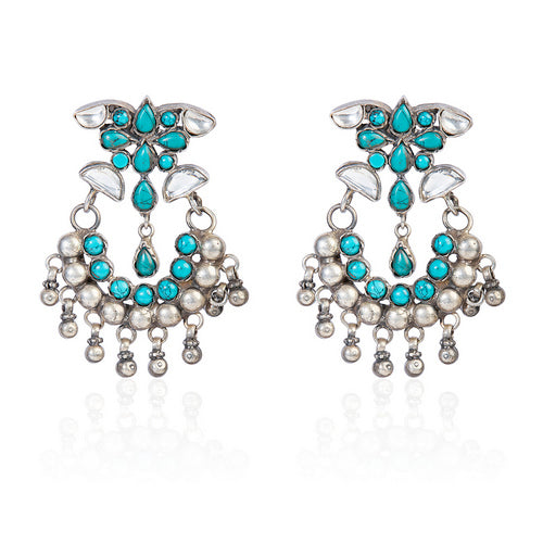 Turquoise Dangler Boho Earrings