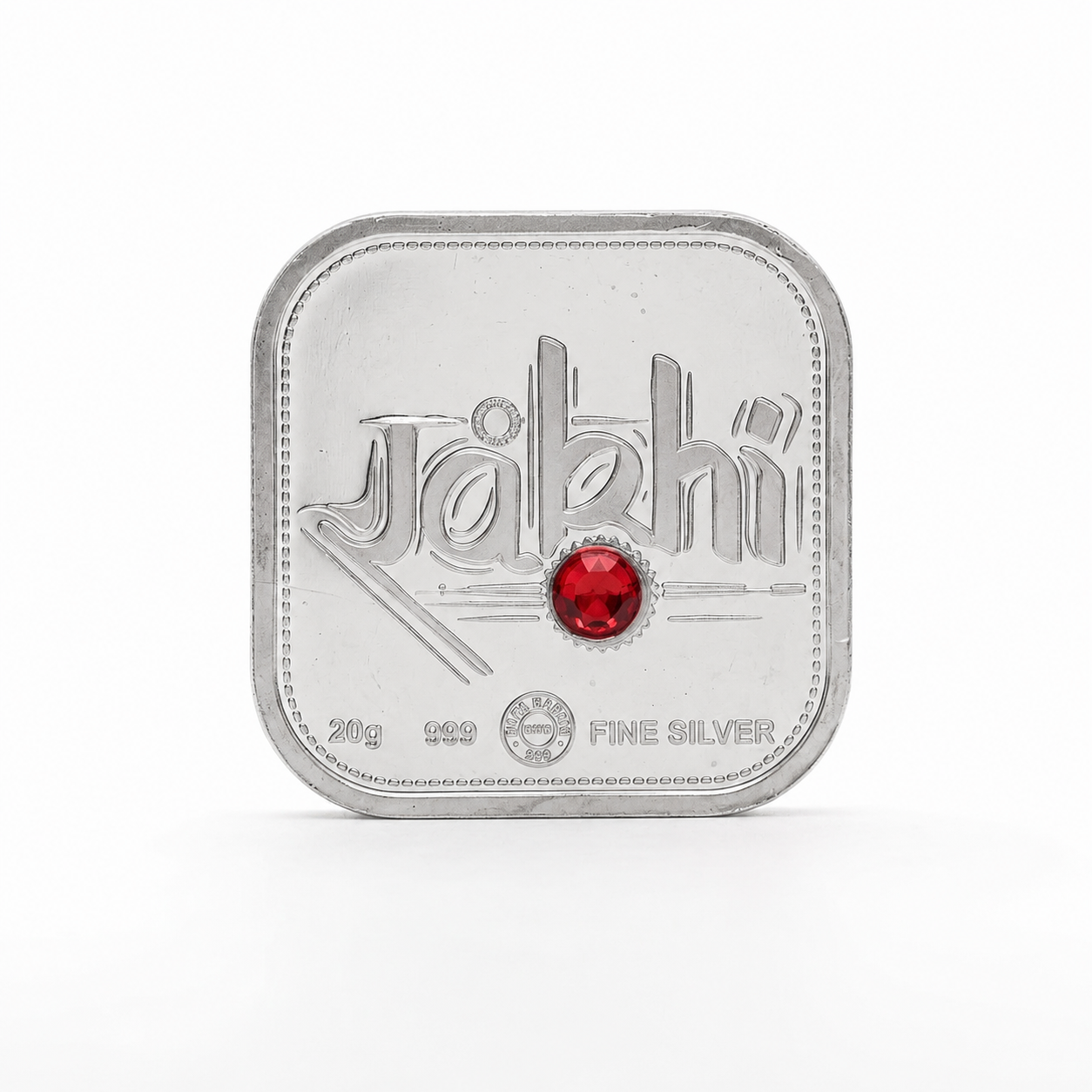 20-gram square-shaped silver coin