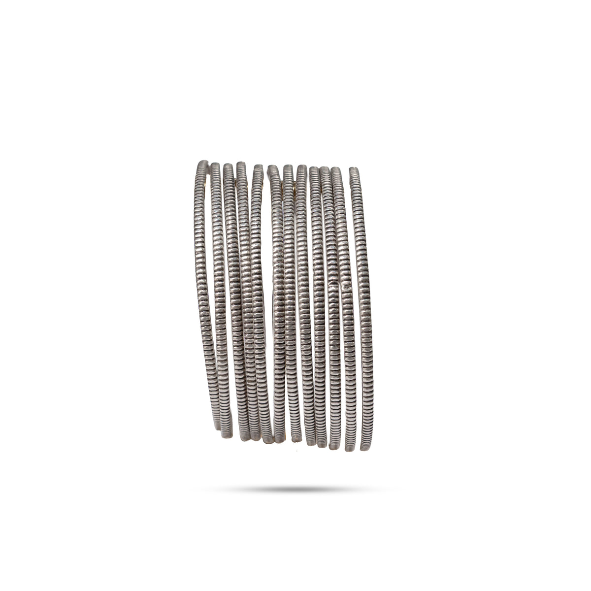 925 Silver 12-Piece Bangle Set
